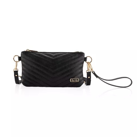 Itzy Ritzy Handbags - Itzy‎ Ritzy Black Boss Pouch Wallet Wristlet Belt Bag
